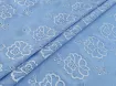 Коттон Бальпо цветочная нежность, небесно-голубой - интернет-магазин tkani-atlas.com.ua