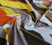 Трикотаж масло яскрава абстракція, коричневий з гірчицею - фото 1 - інтернет-магазин tkani-atlas.com.ua