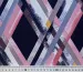 Трикотаж масло геометрическая абстракция, розовый с темно-синим - фото 3 - интернет-магазин tkani-atlas.com.ua