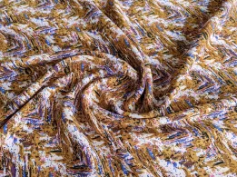 Твіл малюнок яскрава геометрія, коричнево-бузковий - інтернет-магазин tkani-atlas.com.ua