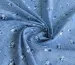 Тонкий коттон марлевка цветочный букет, джинсовый - фото 1 - интернет-магазин tkani-atlas.com.ua