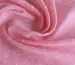 Тонкий коттон марлевка горошек 2 мм, розовый - фото 2 - интернет-магазин tkani-atlas.com.ua