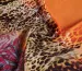 Шифон купон леопардовий, помаранчевий з коричневим - фото 1 - інтернет-магазин tkani-atlas.com.ua