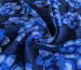 Парижанка вечірні квіти, електрик на синьому - фото 3 - інтернет-магазин tkani-atlas.com.ua