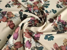 Дона креп казкові віти, бежевий - інтернет-магазин tkani-atlas.com.ua