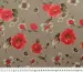 Шелк Армани дикая роза, красный на бежевом - фото 4 - интернет-магазин tkani-atlas.com.ua