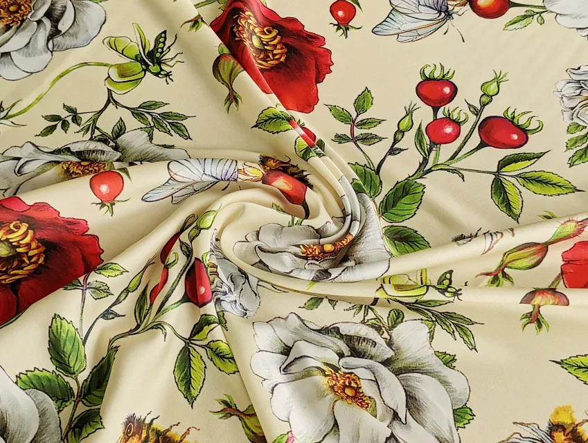 Шовк Армані літній сад, лимонно-салатовий - фото 1 - інтернет-магазин tkani-atlas.com.ua