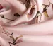 Шелк Армани весенний сад, пудренный розовый - фото 2 - интернет-магазин tkani-atlas.com.ua