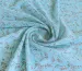 Шифон креповый ландыши, голубая бирюза - фото 1 - интернет-магазин tkani-atlas.com.ua