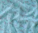 Шифон креповый ландыши, голубая бирюза - фото 3 - интернет-магазин tkani-atlas.com.ua