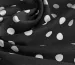 Штапель стрейч белый горох 10 мм, черный - фото 2 - интернет-магазин tkani-atlas.com.ua