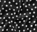 Штапель стрейч белый горох 10 мм, черный - фото 3 - интернет-магазин tkani-atlas.com.ua