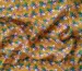 Шифон креповый цветочная абстракция, горчица - фото 4 - интернет-магазин tkani-atlas.com.ua