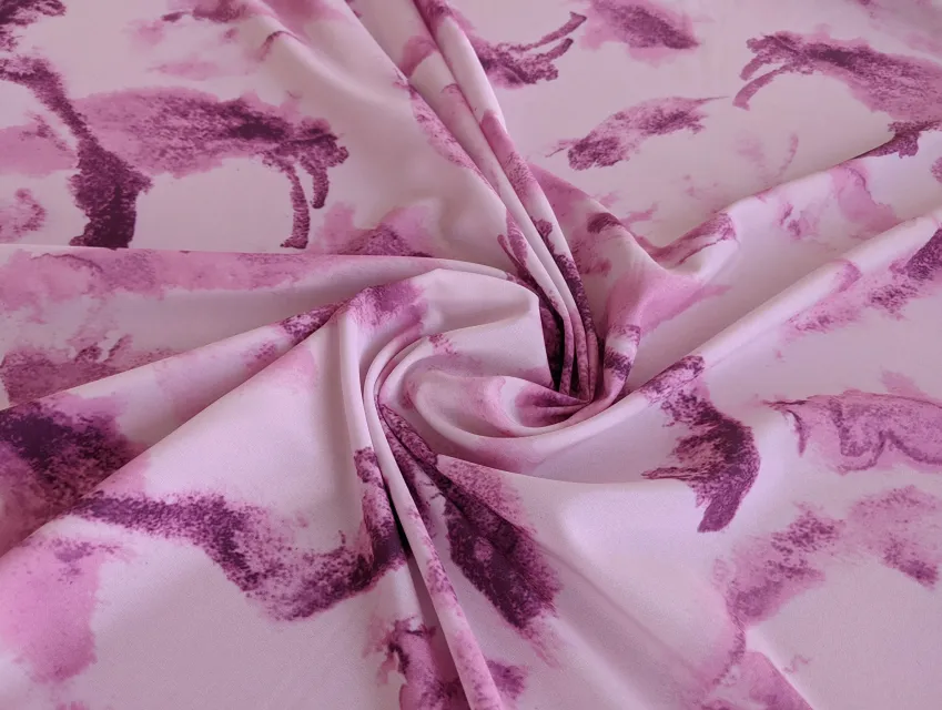 Софт принт акварель абстракції, ніжно-бузковий - фото 1 - інтернет-магазин tkani-atlas.com.ua