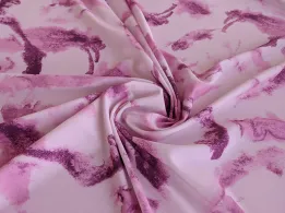 Софт принт акварель абстракції, ніжно-бузковий - інтернет-магазин tkani-atlas.com.ua