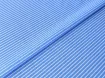 Стрейч поплин принт полоска 2 мм, белая на голубом - интернет-магазин tkani-atlas.com.ua