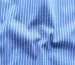 Стрейч поплин принт полоска 2 мм, белая на голубом - фото 2 - интернет-магазин tkani-atlas.com.ua