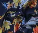 Шифон креповий квіткова акварель, темно-синій - фото 4 - інтернет-магазин tkani-atlas.com.ua