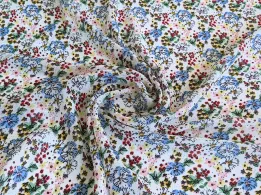 Шифон креповий літній прованс, молочний - інтернет-магазин tkani-atlas.com.ua