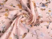 Шифон креповый цветочный прованс, пудренный персиковый - интернет-магазин tkani-atlas.com.ua