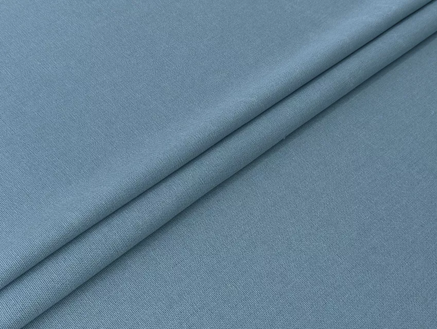 Льон однотонний, сірий джинсовий - фото 1 - інтернет-магазин tkani-atlas.com.ua