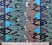 Атлас сатин геометрична мозаїка, коричнево-блакитний - фото 2 - інтернет-магазин tkani-atlas.com.ua