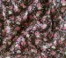 Шифон креповий рожеві квіти, коричневий - фото 3 - інтернет-магазин tkani-atlas.com.ua