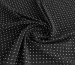 Супер софт принт горошки 2 мм, белый на черном - фото 1 - интернет-магазин tkani-atlas.com.ua