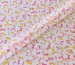Коттон стрейчевый рубашечный бантики, розовый с желтым - фото 1 - интернет-магазин tkani-atlas.com.ua