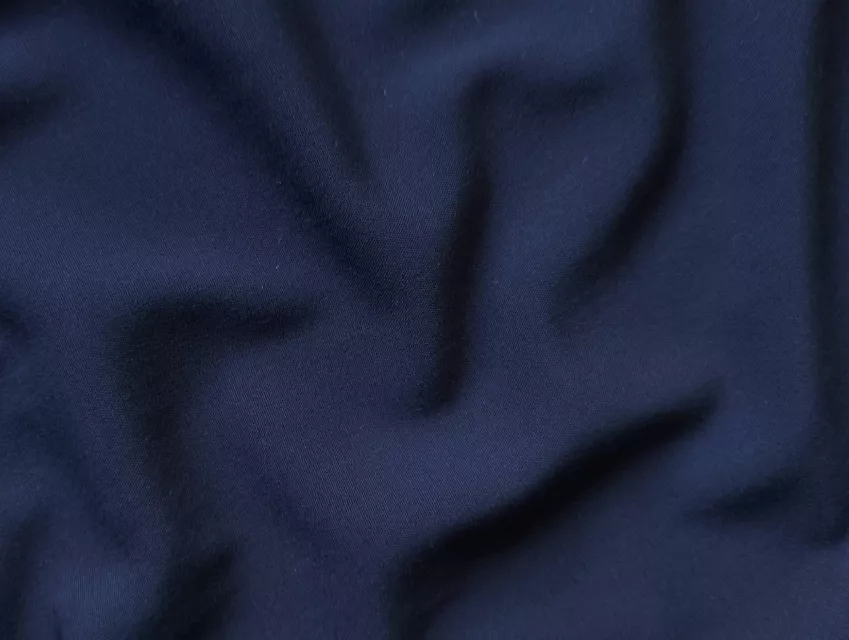 Штапель стрейчевый уценка (текстильный брак), темно-синий - фото 1 - интернет-магазин tkani-atlas.com.ua
