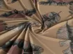 Софт принт пір'ячко, коричневий - інтернет-магазин tkani-atlas.com.ua