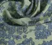 Шифон креповий квітковий візерунок, оливковий - фото 3 - інтернет-магазин tkani-atlas.com.ua