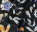 Шифон креповий квіткові сни, чорний - фото 4 - інтернет-магазин tkani-atlas.com.ua