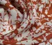 Штапель шелковистый цветочная геометрия, кирпичный с белым - фото 2 - интернет-магазин tkani-atlas.com.ua