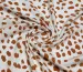 Штапель шелковистый леопард, кирпичный на молочном - фото 1 - интернет-магазин tkani-atlas.com.ua