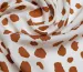 Штапель шелковистый леопард, кирпичный на молочном - фото 2 - интернет-магазин tkani-atlas.com.ua