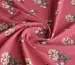 Лен с вискозой весенние цветы, розовый - фото 2 - интернет-магазин tkani-atlas.com.ua