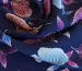 Штапель Бельмондо цветочное сияние, темно-синий - фото 2 - интернет-магазин tkani-atlas.com.ua