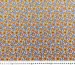 Штапель Бельмондо цветочное плетение, оранжевый на молочном - фото 4 - интернет-магазин tkani-atlas.com.ua