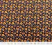 Штапель Бельмондо цветочное плетение, оранжевый на темно-синем - фото 4 - интернет-магазин tkani-atlas.com.ua