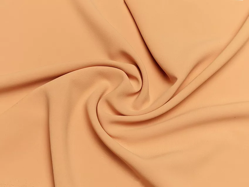 Креп шовк, бежево-персиковий - фото 1 - інтернет-магазин tkani-atlas.com.ua