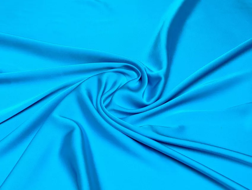 Шелк сатин, яркий голубой - фото 1 - интернет-магазин tkani-atlas.com.ua