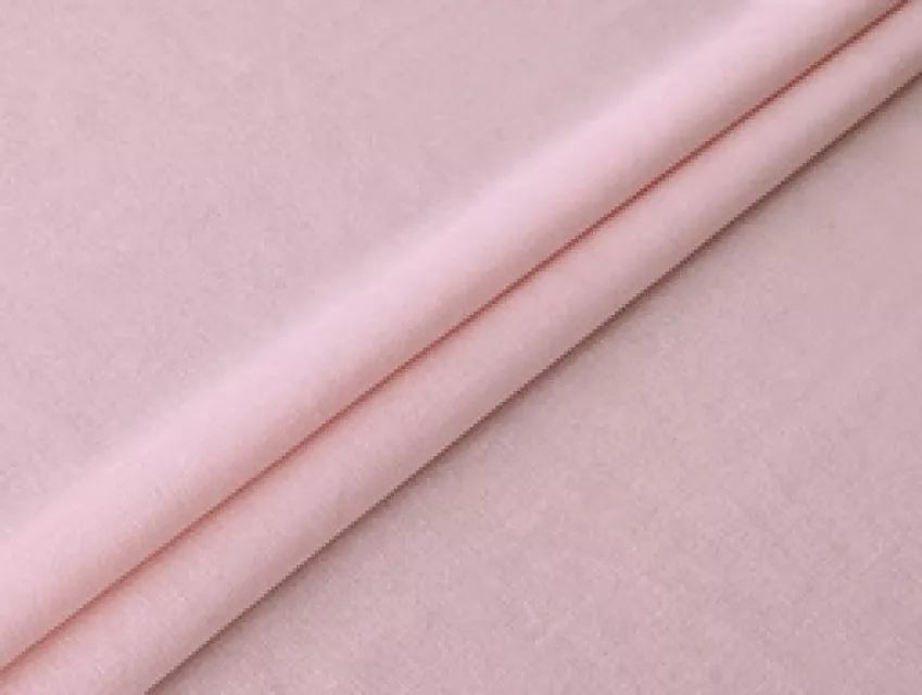 Льон однотонний уцінка (текстильний недолік), блідо-рожевий - фото 1 - інтернет-магазин tkani-atlas.com.ua