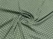 Креп Шері горошки 4 мм, оливковий - інтернет-магазин tkani-atlas.com.ua