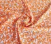 Штапель шовковистий листяна казка, помаранчевий - фото 1 - інтернет-магазин tkani-atlas.com.ua