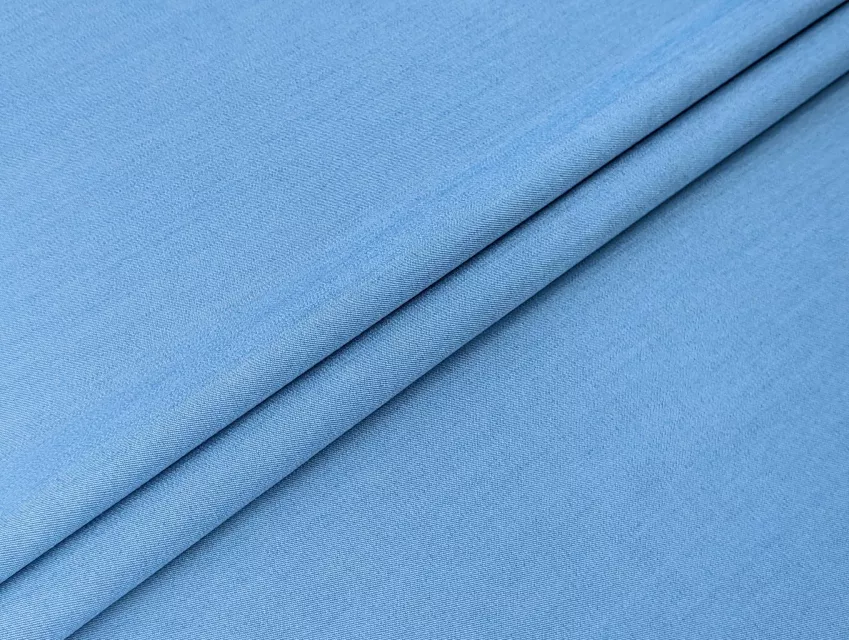 Джинс рубашечный, небесно-голубой - фото 1 - интернет-магазин tkani-atlas.com.ua