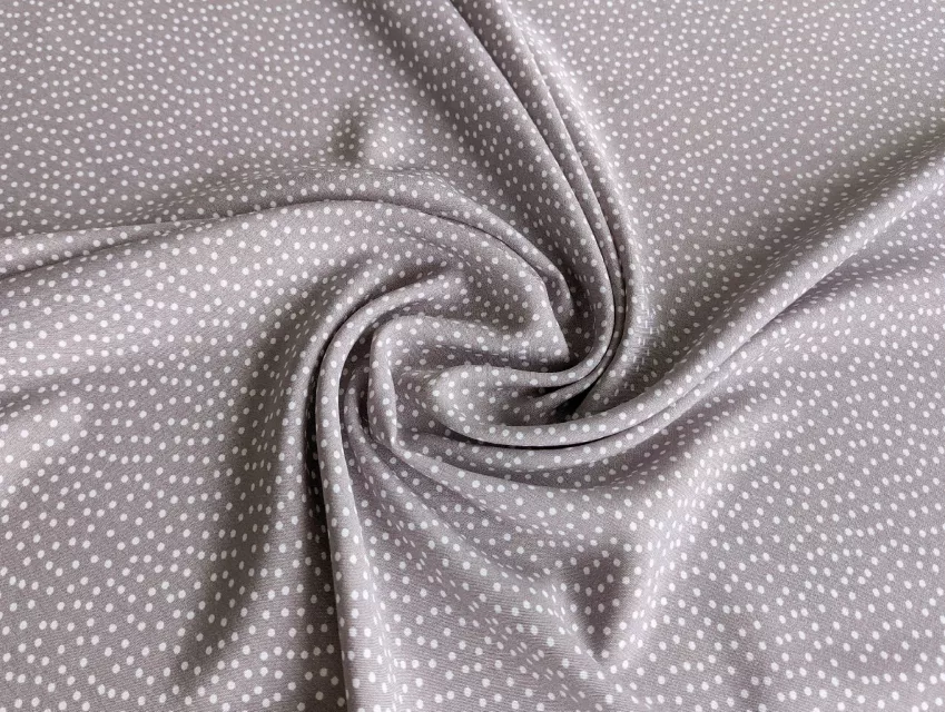Штапель шовковистий горошки 1 мм, сіро-коричневий - фото 1 - інтернет-магазин tkani-atlas.com.ua
