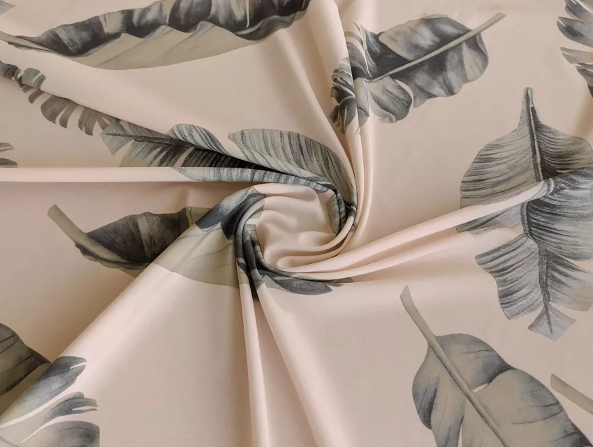Софт принт пір'ячко, бежевий - фото 1 - інтернет-магазин tkani-atlas.com.ua