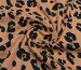 Лен с вискозой леопард, коричневый - фото 2 - интернет-магазин tkani-atlas.com.ua