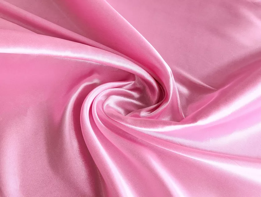 Атлас однотонный уценка (текстильный брак), розовый зефир - фото 1 - интернет-магазин tkani-atlas.com.ua